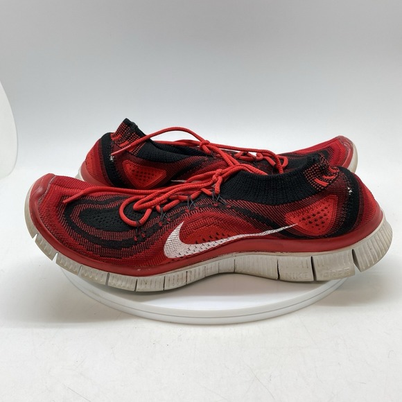 Nike Sneakers Mens 10 Free Flyknit‎ 5.0 615805-016 Red Athletic Running Shoes main image 4